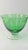 Vintage 60s Green Bowl With Clear Footed Base & Frosted Snowflakes For Sale In San Francisco - Image 6 of 7