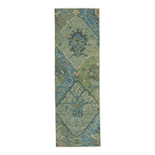 Turkish Oushak Rug 2'9" x 8'4" #19021 For Sale
