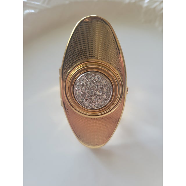 Stratton of London - Antique Enamel Convertible Compact (pat.764125) For Sale - Image 4 of 12