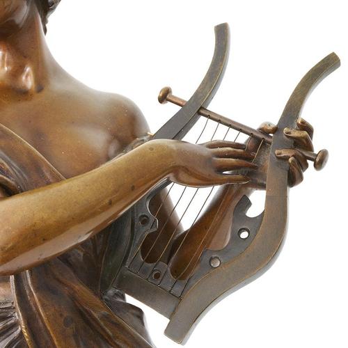 Emmanuel Villanis, Sapho, Bronze For Sale - Image 9 of 13