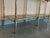 Mid-Century Modern Faux Bamboo Brass Etagere With Stair Form and Smoked Glass For Sale - Image 11 of 12