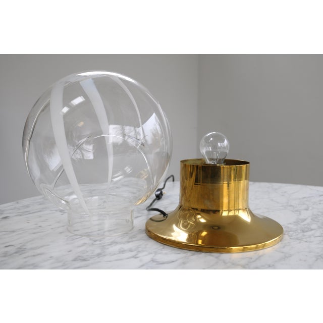 Membrana Murano Glass Table Lamp, 1960s For Sale - Image 6 of 9