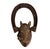 Vintage English Bronze Horse Head Door Knocker, 1930s For Sale - Image 4 of 8