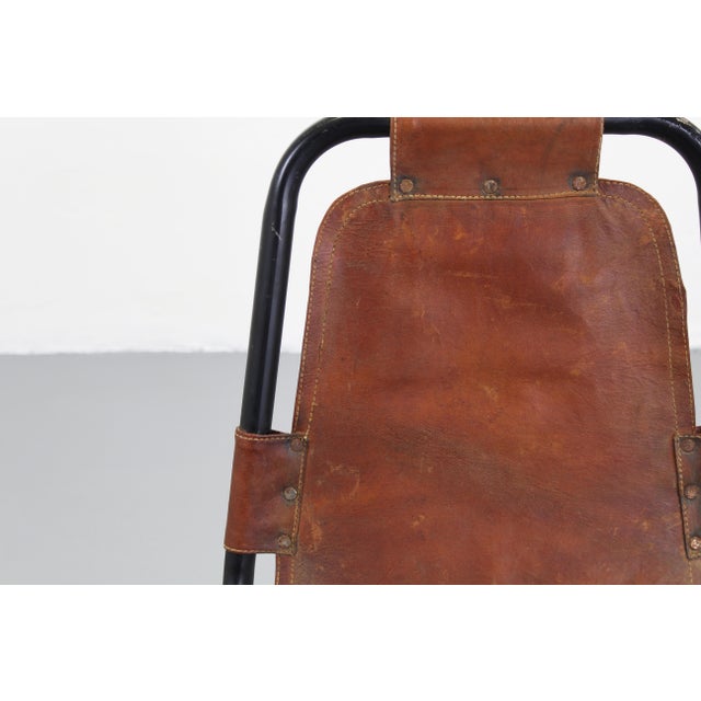 Animal Skin Chairs attributed to Charlotte Perriand for Les Arcs, Set of 4 For Sale - Image 7 of 11