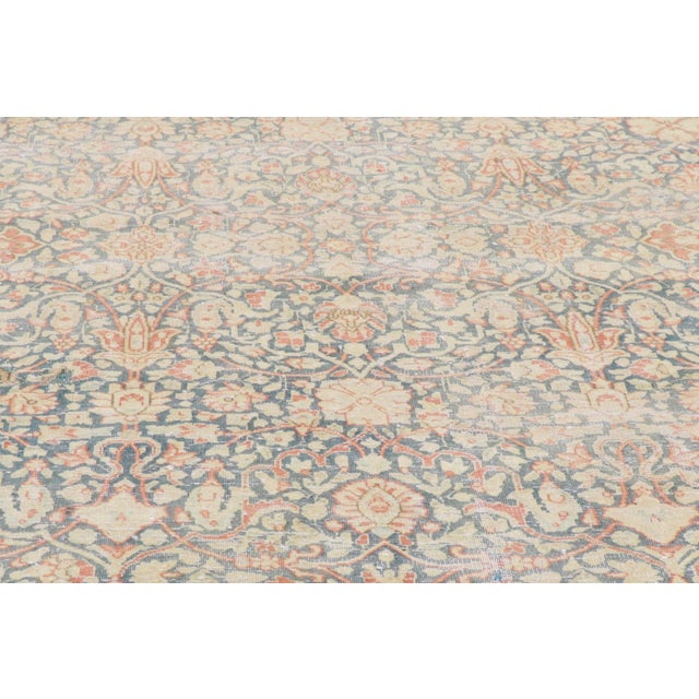 Textile Antique Persian Kerman Rug, 11'03 X 16'04 For Sale - Image 7 of 12
