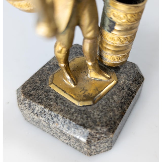 19th Century Continental European Gilt Bronze Table Lighter in the Form of a Street Vendor For Sale - Image 10 of 13