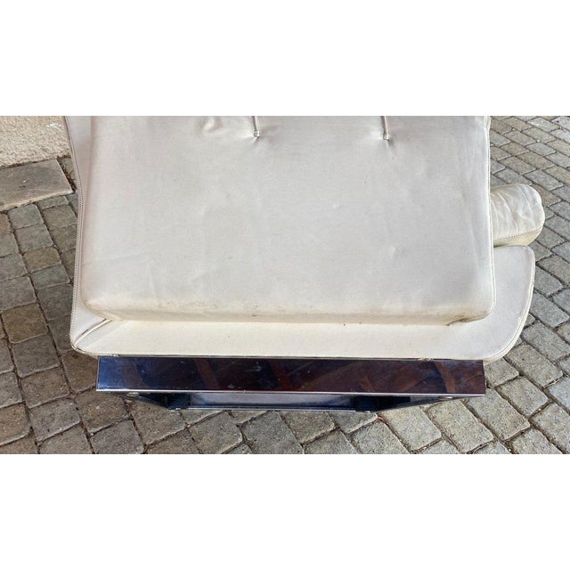 Animal Skin Armchairs and Ottoman by Jacques Charpentier, Set of 3 For Sale - Image 7 of 12