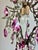 Antique Vintage 1960s Crystal Chandelier – Hand-Restored, Pink Hand-Painted Crystals For Sale - Image 11 of 17