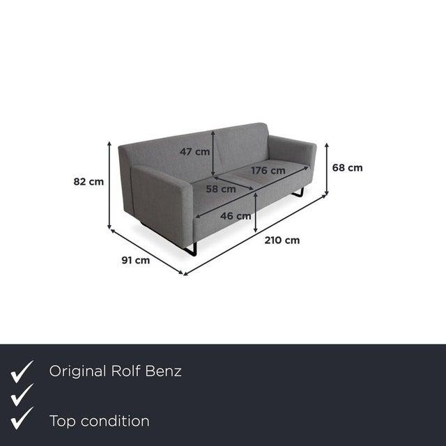 with this Rolf Benz 328, you bring a true piece of design culture into your living room, instantly captivating with its...