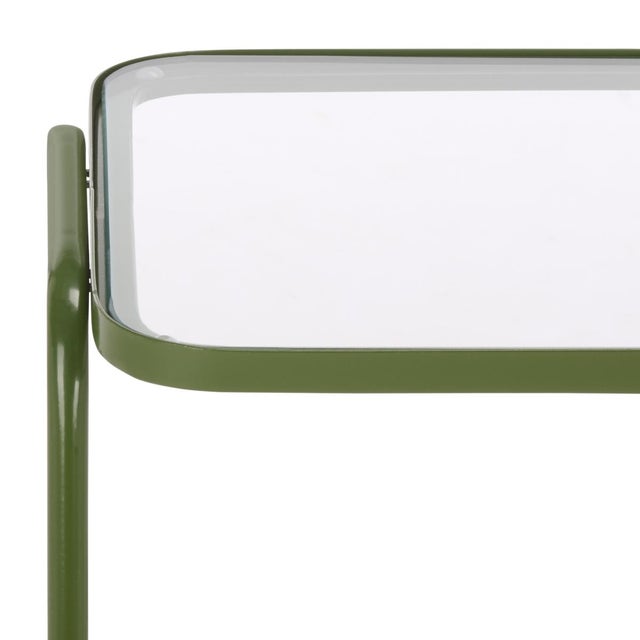 Spritely Home Zunia 2 Tier Accent Table in Green For Sale - Image 4 of 8