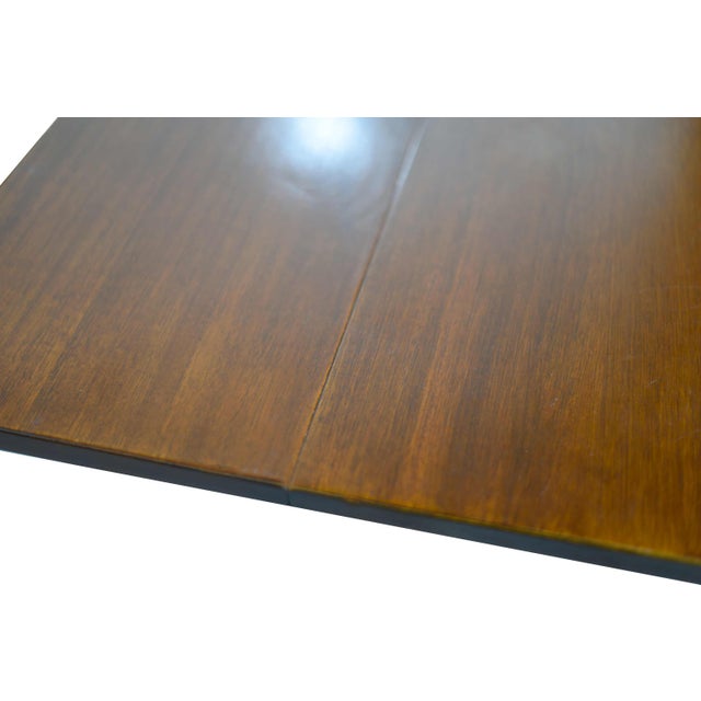 Wood Mid Century Duncan Phyfe Style Dining Table With Extensions 87in For Sale - Image 7 of 10