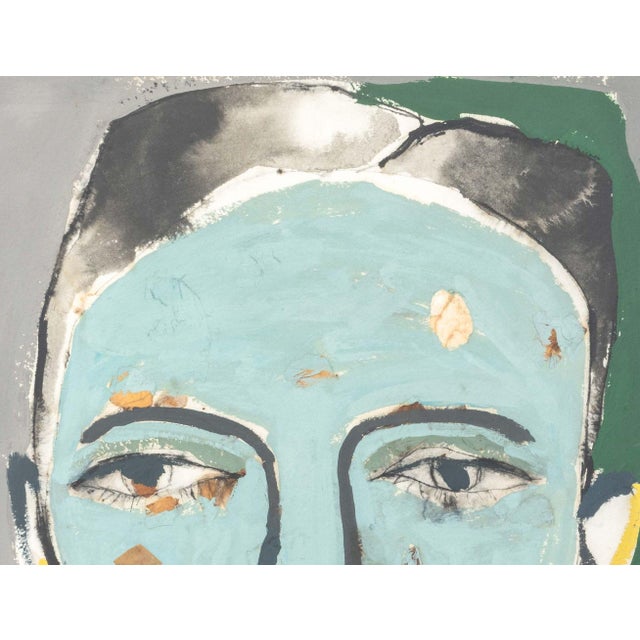 Contemporary Monica Subide Portrait of a Girl Mixed Media, 2021 For Sale - Image 3 of 6