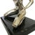 1970's Style Erotic Chromed Bronze Kneeling Nude Statue For Sale In Los Angeles - Image 6 of 9
