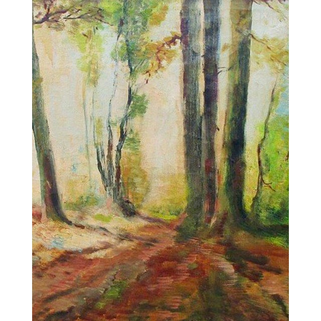 1940s Conrad Felixmüller, Landscape, 1949, Oil on Canvas For Sale - Image 5 of 7