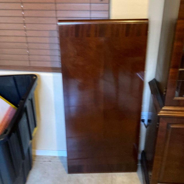 Brown Henredon Solid Wood Dining Set With 6 Chairs For Sale - Image 8 of 9