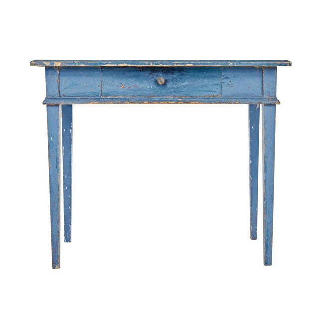 19th Century Swedish Hand Painted Side Table For Sale - Image 9 of 9