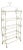 Italian Hollywood Regency Iron Rope Tassel Silver Gold 5 Tier Etagere Bookcase For Sale