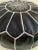 Early 21st Century Black Moroccan Leather Pouf Cover For Sale - Image 5 of 9