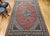 Antique Tabriz Mahi Rug, Hand-Knotted Wool & Silk, Herati Geometric Pattern, Red & Ivory, 7x10 For Sale - Image 9 of 17