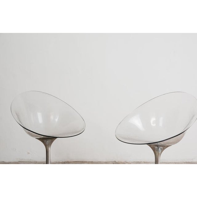 Vintage Space Age Eros Armchairs by Philippe Starck for Kartell, 1970s, Set of 2 For Sale - Image 3 of 12