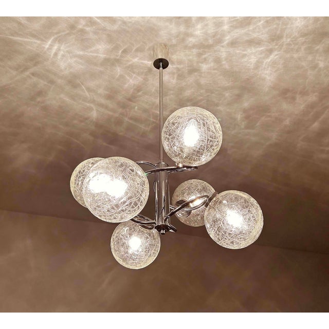 Vintage Space Age Sputnik Pendant Light, 1970s For Sale - Image 11 of 18