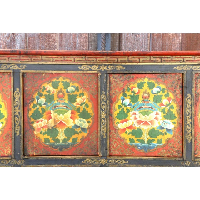 Wood Early 19th Century Tibetan Cabinet For Sale - Image 7 of 11