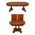 Baker Neoclassical Cherry Inlaid Round Dining Table For Sale