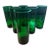1950s Anchor Hocking Green Burple Water Tumblers - Set of 6 For Sale