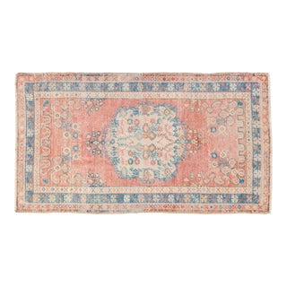 Vintage Distressed Oushak Rug - 2'6" X 4'5" For Sale