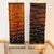 Cinnamon Amber-Brown Textured Wavy Glass Table Lamps in the Mid-Century Modern Taste - A Pair For Sale - Image 8 of 9