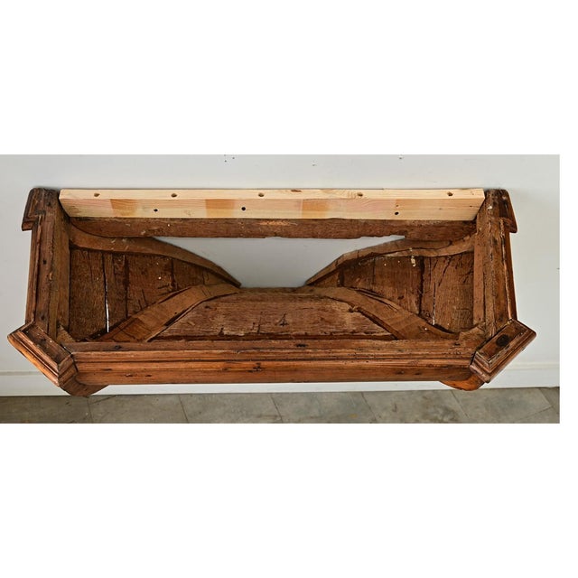 Brown Portuguese Pair of 18th Century Pine Altar Consoles For Sale - Image 8 of 16