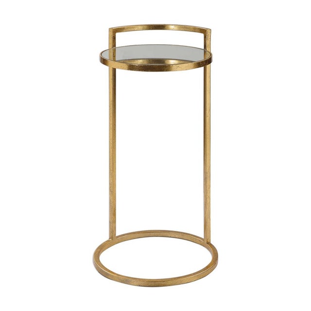 Regency Round Gold Drink Table Chairish