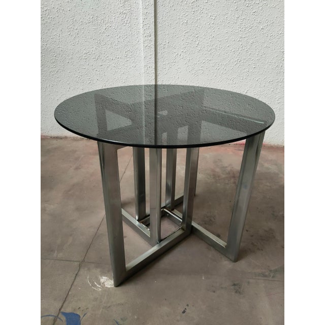 Mid-Century Modern Vintage Spanish Table and Chairs, 1970, Set of 5 For Sale - Image 3 of 11