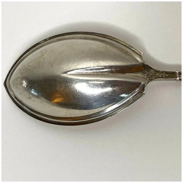 American Charles Osborne for Whiting Mfg. Sterling Silver Arabesque Preserve Spoon For Sale In Denver - Image 6 of 8