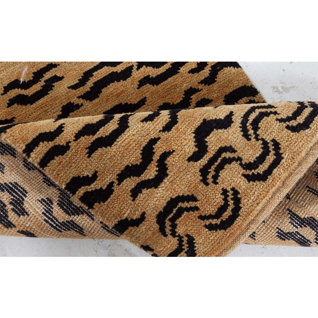 Tan Modern Tiger Rug by Doris Leslie Blau For Sale - Image 8 of 9