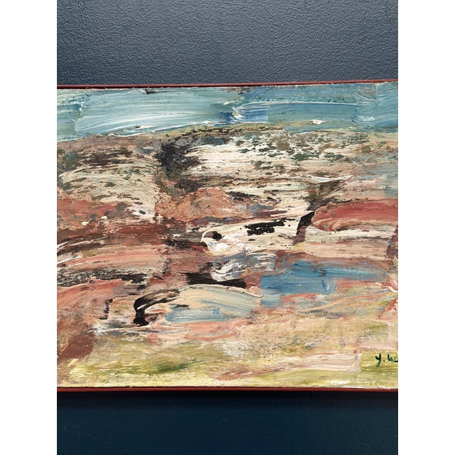 Yngve Werngren, Komposition, 1974, Oil Painting on Canvas, Framed For Sale - Image 4 of 16