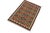 Abstract Abstract Kilim Beige Brown Wool Rug - 3'4" X 4'11" For Sale - Image 3 of 7