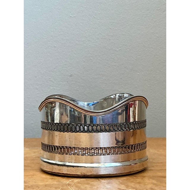 Vintage Silverplate Wine Coaster For Sale - Image 4 of 15