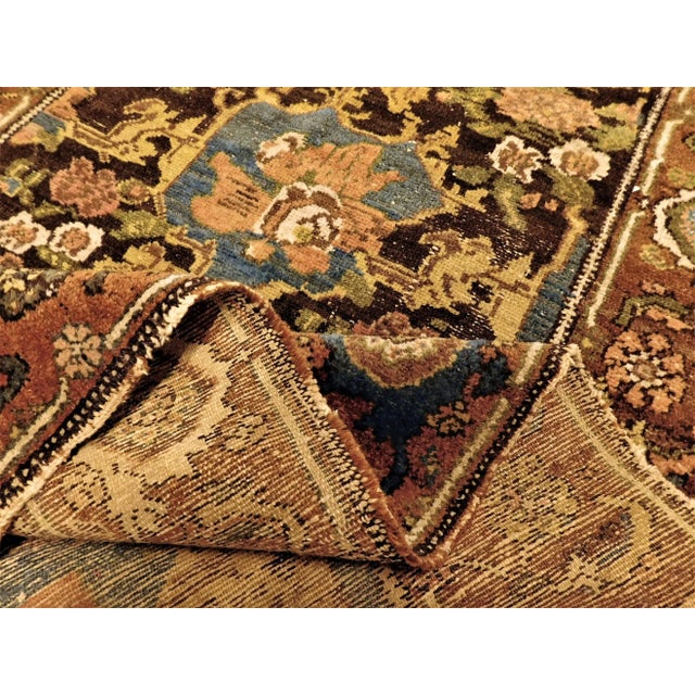 1920s Antique Persian Bakhtiar Rug 3'5"x 6'2" For Sale - Image 11 of 13