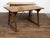 French 19th Century Walnut Console Table with Trestle Base and Iron Stretchers For Sale In Atlanta - Image 6 of 12