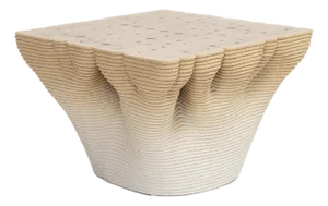 Paramorph Table in Beige by Philipp Aduatz