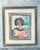 Vintage Mixed Media Portrait on Paper For Sale In West Palm - Image 6 of 12