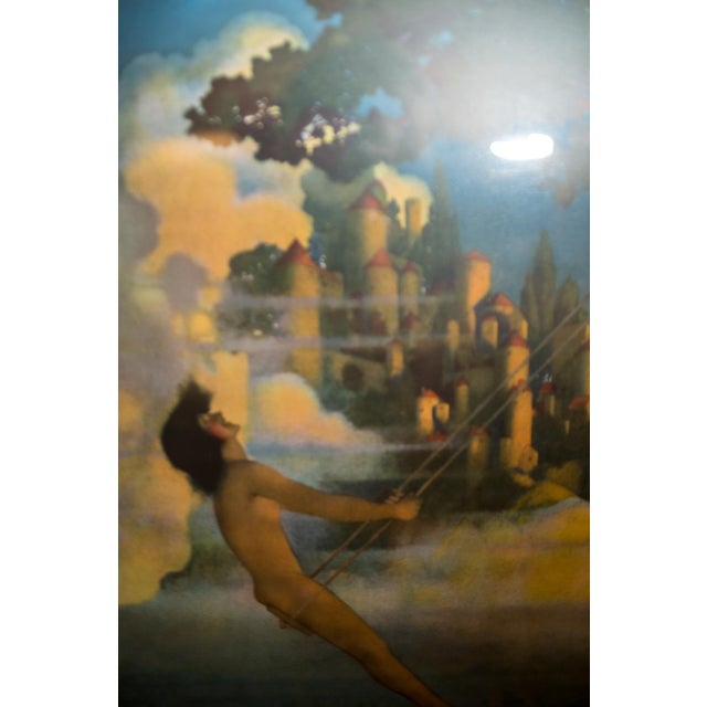 Art Deco Maxfield Parrish 'Dinky Bird' Lithograph - Early 20th Century Framed Print For Sale - Image 3 of 5