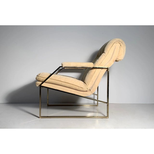 Mid-Century Modern Vintage Architectural Lounge Chair attributed to Milo Baughman For Sale - Image 3 of 5