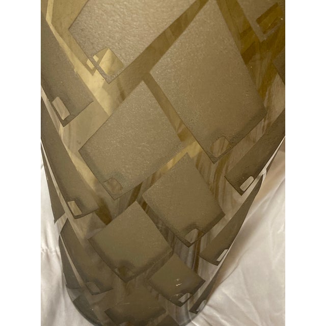 Glass This Daum Nancy Vase Is an Authentic Art Deco Piece Originating From France, Typically Dating to Circa 1930. For Sale - Image 7 of 8