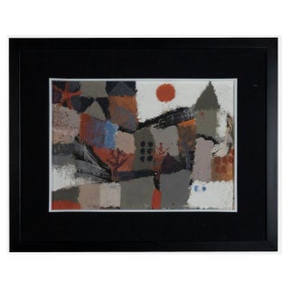 Sergio Barletta, Winter Landscape, Tempera and Watercolor, 1970s For Sale