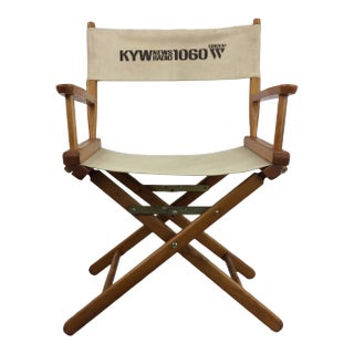 Vintage Kyw News Radio 1060 Directors Chair With Embroidered Name For Sale