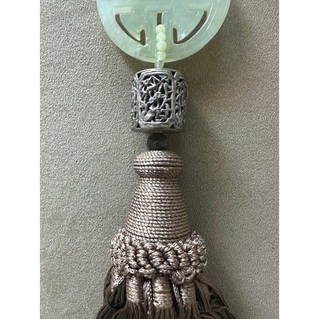 Sterling and Jade Beaded Tassel Handmade For Sale In San Diego - Image 6 of 8