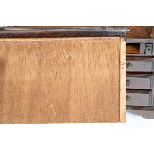 Antique Salesman Sample English Slant Front Chest of Drawers For Sale - Image 12 of 12