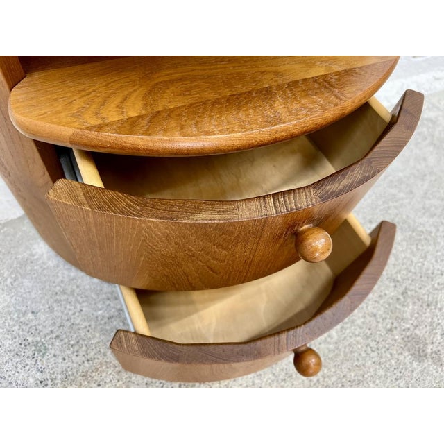Small Semicircular Teak Table from Silkeborg Møbelfabrik, 1960s For Sale - Image 6 of 9